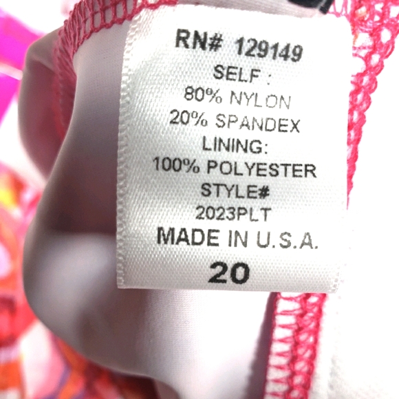 Pink Bathing Suit Tankini Size 20 Dippin Daisy's - Picture 8 of 13